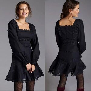 Anthropologie Endless Rose Embroidered Lace Mini Dress